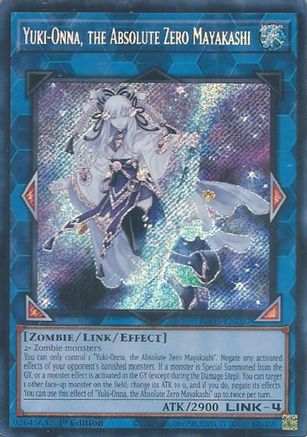 Yuki-Onna, the Absolute Zero Mayakashi (Secret Rare) (RA05-EN057) - Secret Rare - Rarity Collection 5