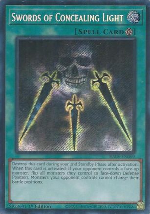Swords of Concealing Light (Secret Rare) (RA05-EN059) - Secret Rare - Rarity Collection 5