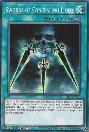 Swords of Concealing Light (RA05-EN059) - Super Rare - Rarity Collection 5