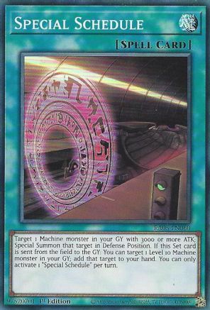 Special Schedule (RA05-EN060) - Super Rare - Rarity Collection 5