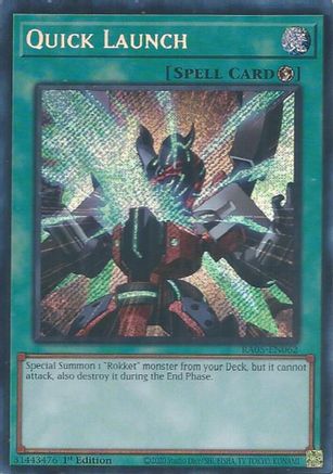 Quick Launch (Secret Rare) (RA05-EN062) - Secret Rare - Rarity Collection 5