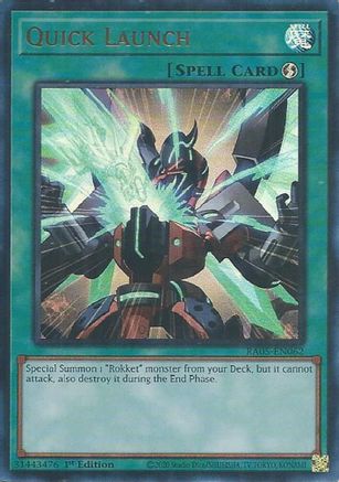 Quick Launch (Ultra Rare) (RA05-EN062) - Ultra Rare - Rarity Collection 5