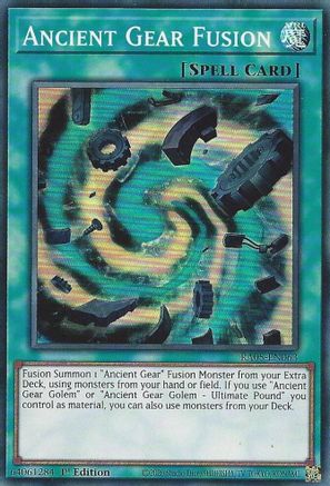 Ancient Gear Fusion (RA05-EN063) - Super Rare - Rarity Collection 5
