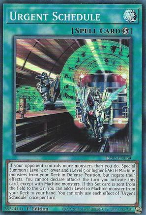 Urgent Schedule (RA05-EN064) - Super Rare - Rarity Collection 5