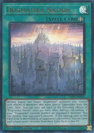 Dogmatika Nation (Ultra Rare) (RA05-EN066) - Ultra Rare - Rarity Collection 5
