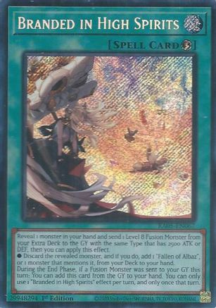 Branded in High Spirits (Secret Rare) (RA05-EN067) - Secret Rare - Rarity Collection 5