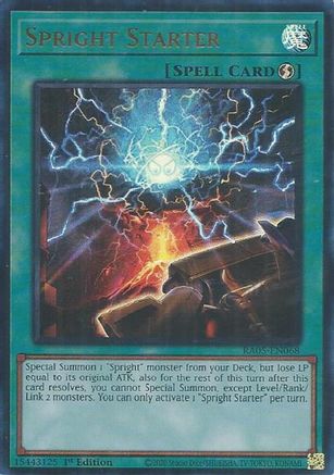 Spright Starter (Ultra Rare) (RA05-EN068) - Ultra Rare - Rarity Collection 5