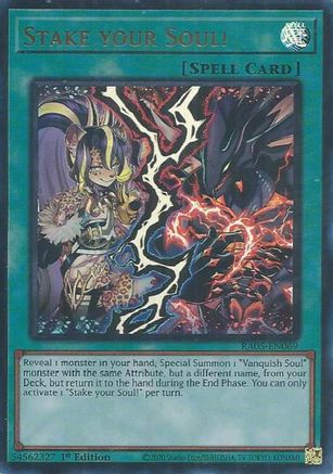 Stake your Soul! (Ultra Rare) (RA05-EN069) - Ultra Rare - Rarity Collection 5