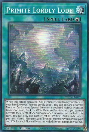 Primite Lordly Lode (RA05-EN072) - Super Rare - Rarity Collection 5
