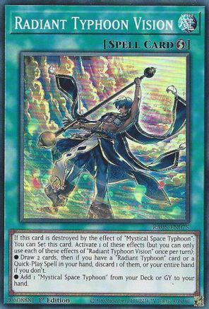 Radiant Typhoon Vision (RA05-EN075) - Super Rare - Rarity Collection 5