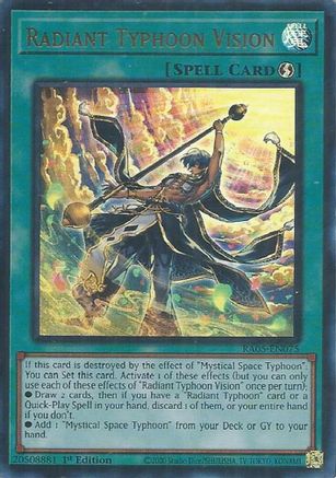 Radiant Typhoon Vision (Ultra Rare) (RA05-EN075) - Ultra Rare - Rarity Collection 5