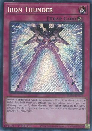 Iron Thunder (Secret Rare) (RA05-EN079) - Secret Rare - Rarity Collection 5