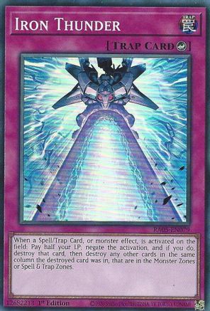 Iron Thunder (RA05-EN079) - Super Rare - Rarity Collection 5