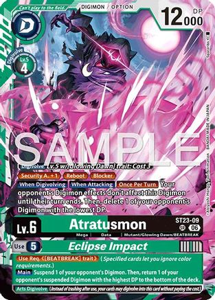 Atratusmon // Eclipse Impact (ST23-09) Foil Super Rare - Starter Deck 23: Beatbreak