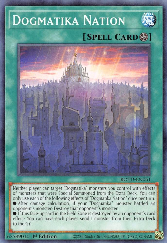 Dogmatika Nation ROTD-EN051 (Rise of the Duelist)  - 1st Edition