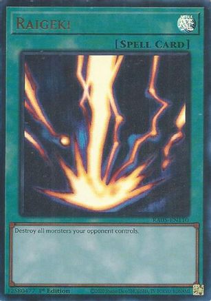 Raigeki (Ultra Rare) (RA05-EN110) - Ultra Rare - Rarity Collection 5
