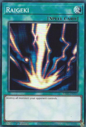 Raigeki (RA05-EN110) - Super Rare - Rarity Collection 5