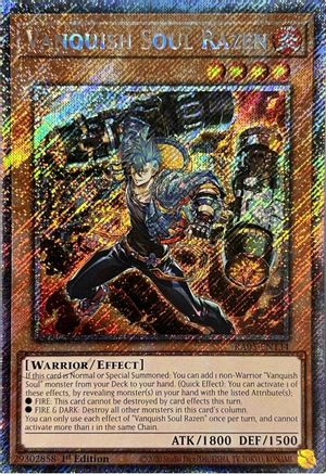 Vanquish Soul Razen (Secret Rare) (RA05-EN134) - Secret Rare - Rarity Collection 5
