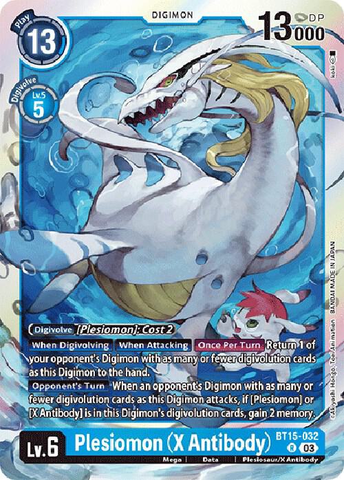 Plesiomon X Antibody BT15-032 R (Exceed Apocalypse)  - Foil