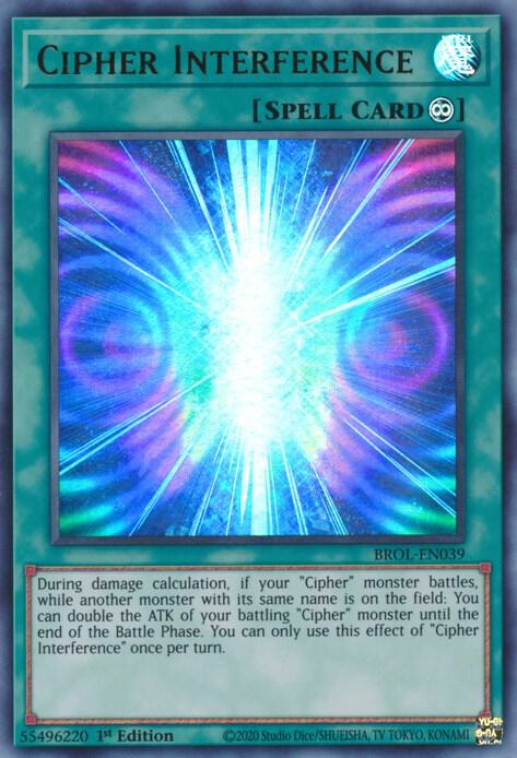 Cipher Interference BROL-EN039 (Brothers of Legend)  - 1st Edition