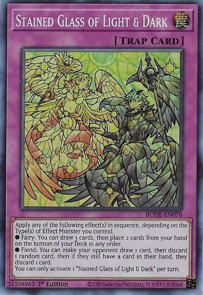 Stained Glass of Light & Dark BODE-EN078 (Burst of Destiny)  - 1st Edition