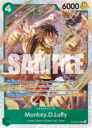 Monkey.D.Luffy (ST30-012) - Foil Super Rare - Starter Deck EX: Luffy & Ace