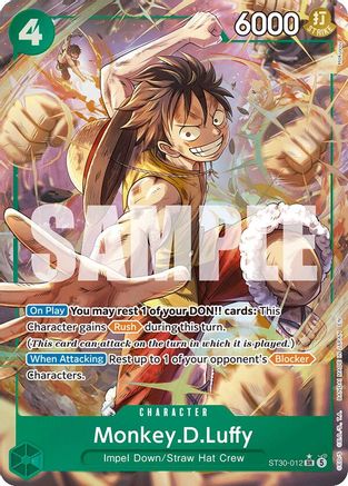 Monkey.D.Luffy (Parallel) (ST30-012) - Foil Super Rare - Starter Deck EX: Luffy & Ace