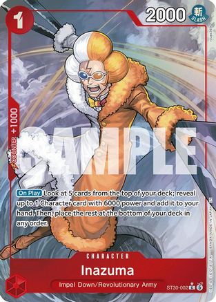 Inazuma (Full Art) (ST30-002) - Foil Common - Starter Deck EX: Luffy & Ace