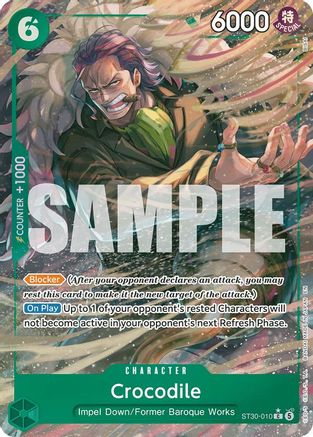 Crocodile (Full Art) (ST30-010) - Foil Common - Starter Deck EX: Luffy & Ace