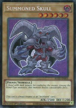 Summoned Skull (BLGG-EN001) - Secret Rare - Battles of Legend: Glorious Gallery