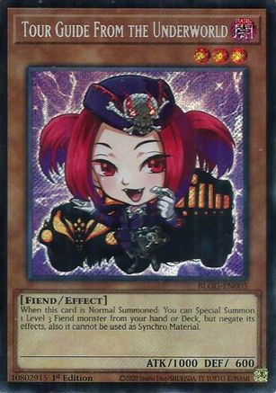 Tour Guide From the Underworld (BLGG-EN005) - Secret Rare - Battles of Legend: Glorious Gallery