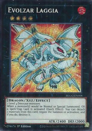 Evolzar Laggia (BLGG-EN008) - Secret Rare - Battles of Legend: Glorious Gallery