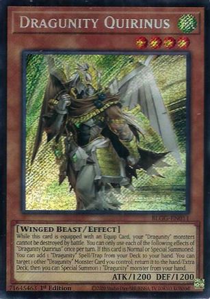 Dragunity Quirinus (BLGG-EN011) - Secret Rare - Battles of Legend: Glorious Gallery