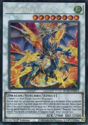 Dragunity Knight - Areus (BLGG-EN013) - Secret Rare - Battles of Legend: Glorious Gallery