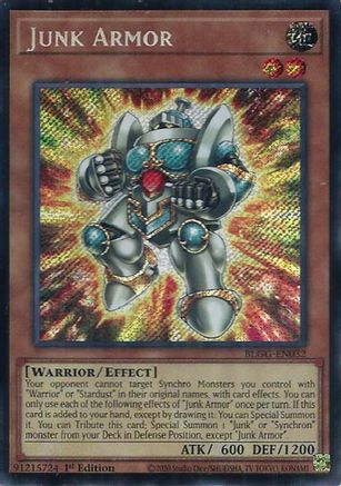 Junk Armor (BLGG-EN032) - Secret Rare - Battles of Legend: Glorious Gallery