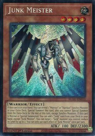 Junk Meister (BLGG-EN033) - Secret Rare - Battles of Legend: Glorious Gallery