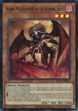 Scarm, Malebranche of the Burning Abyss (BLGG-EN062) - Ultra Rare - Battles of Legend: Glorious Gallery