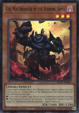 Cir, Malebranche of the Burning Abyss (BLGG-EN064) - Ultra Rare - Battles of Legend: Glorious Gallery
