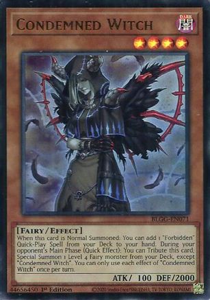 Condemned Witch (BLGG-EN071) - Ultra Rare - Battles of Legend: Glorious Gallery