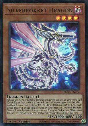 Silverrokket Dragon (BLGG-EN072) - Ultra Rare - Battles of Legend: Glorious Gallery