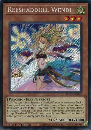 Reeshaddoll Wendi (BLGG-EN074) - Secret Rare - Battles of Legend: Glorious Gallery