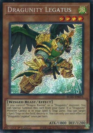 Dragunity Legatus (BLGG-EN075) - Secret Rare - Battles of Legend: Glorious Gallery