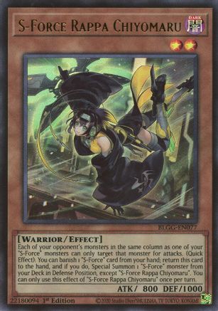 S-Force Rappa Chiyomaru (BLGG-EN077) - Ultra Rare - Battles of Legend: Glorious Gallery