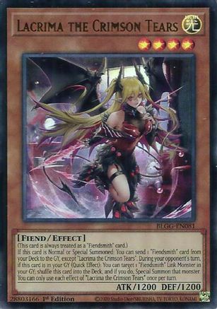Lacrima the Crimson Tears (BLGG-EN081) - Ultra Rare - Battles of Legend: Glorious Gallery