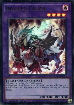 Invoked Caliga (BLGG-EN084) - Ultra Rare - Battles of Legend: Glorious Gallery