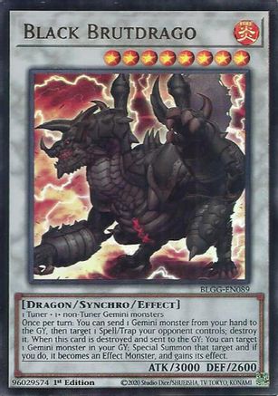 Black Brutdrago (BLGG-EN089) - Ultra Rare - Battles of Legend: Glorious Gallery