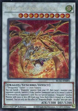 Dragunity Knight - Ascalon (BLGG-EN091) - Secret Rare - Battles of Legend: Glorious Gallery