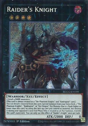 Raider's Knight (BLGG-EN099) - Secret Rare - Battles of Legend: Glorious Gallery