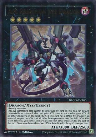 Arc Rebellion Xyz Dragon (BLGG-EN100) - Ultra Rare - Battles of Legend: Glorious Gallery
