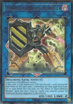Barricadeborg Blocker (BLGG-EN102) - Ultra Rare - Battles of Legend: Glorious Gallery